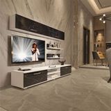 Decoraktiv EKO 5 Mdf Dvd Beyaz Siyah Mermer Tv Ünitesi