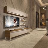 Decoraktiv EKO 5 Mdf Std Beyaz Pera Retro Tv Ünitesi