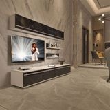 Decoraktiv EKO 5 Mdf Std Beyaz Siyah Mermer Tv Ünitesi