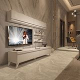 Decoraktiv Eko 5 MDF STD Retro TV Sehpa Ünitesi - Parlak Beyaz