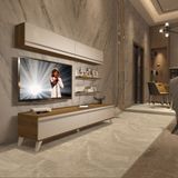 Decoraktiv Eko 5 Mdf Std Retro Tv Ünitesi Tv Sehpası - Beyaz Pera - Beyaz - Pera