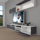 Decoraktiv Eko 5200 Mdf Beyaz Antrasit Tv Sehpa Ünitesi