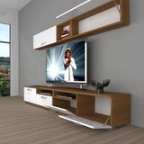 Decoraktiv Eko 5200 Mdf Tv Ünitesi Tv Sehpası - Ceviz - Beyaz - Ceviz Beyaz