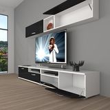 Decoraktiv Eko 5200 Slm Beyaz Siyah Tv Sehpa Ünitesi