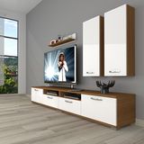 Decoraktiv Eko 5200D Mdf Beyaz Ceviz Tv Sehpa Ünitesi