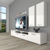 Decoraktiv Eko 5200D Mdf Parlak Beyaz Tv Sehpa Ünitesi