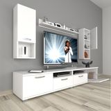 Decoraktiv Eko 5200DA Mdf Parlak Beyaz Tv Sehpa Ünitesi