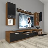 Decoraktiv Eko 5200DA Slm Ceviz Siyah Tv Ünitesi