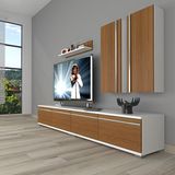 Decoraktiv Eko 5200T Mdf Beyaz Ceviz Tv Sehpa Ünitesi