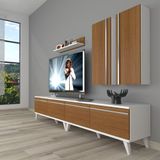 Decoraktiv Eko 5200t Mdf Retro Tv Ünitesi Tv Sehpası - Ceviz Beyaz