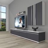 Decoraktiv Eko 5200T Mdf Rustik 200x40x40 cm Antrasit Tv Ünitesi