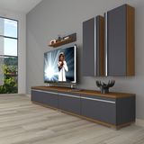 Decoraktiv Eko 5200T Mdf Rustik 200x40x40 cm Ceviz Antrasit Tv Ünitesi