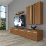 Decoraktiv Eko 5200T Mdf Rustik 200x40x40 cm Naturel Ceviz Tv Ünitesi
