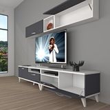 Decoraktiv Eko 5200TA Mdf Retro 200x40x48 cm Beyaz Antrasit Tv Ünitesi