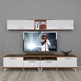 Decoraktiv Eko 5220 MDF Retro TV Sehpa Ünitesi - Ceviz Beyaz