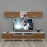 Decoraktiv Eko 5220 SLM Retro TV Sehpa Ünitesi - Ceviz Beyaz