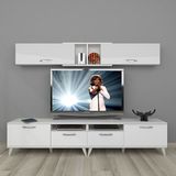 Decoraktiv Eko 5220 SLM Retro TV Sehpa Ünitesi - Parlak Beyaz