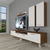 Decoraktiv Eko 5220d SLM Retro TV Sehpa Ünitesi - Ceviz Beyaz