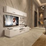 Decoraktiv EKO 5B Mdf Parlak Beyaz Dvd Tv Ünitesi