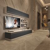 Decoraktiv EKO 5B Mdf Std Beyaz Antrasit Tv Ünitesi