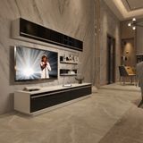 Decoraktiv EKO 5B Mdf Std Beyaz Siyah Std Tv Ünitesi