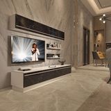 Decoraktiv Eko 5b MDF STD TV Sehpa Ünitesi - Beyaz Siyah Mermer