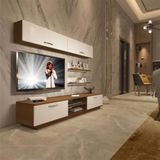 Decoraktiv EKO 5B Slm Dvd Ceviz Beyaz Tv Ünitesi