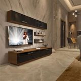 Decoraktiv EKO 5B Slm Std Ceviz Siyah Tv Ünitesi