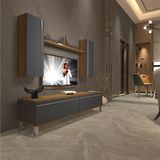 Decoraktiv EKO 5D Mdf Std Pera Antrasit Krom Ayaklı Tv Ünitesi