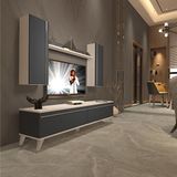 Decoraktiv Eko 5d MDF STD Retro TV Sehpa Ünitesi - Beyaz Antrasit