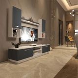 Decoraktiv EKO 5DAB Mdf Dvd Beyaz Antrasit Tv Ünitesi