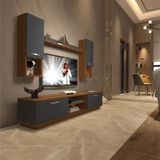 Decoraktiv EKO 5DAB Mdf Dvd Ceviz Antrasit Tv Ünitesi