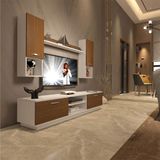 Decoraktiv EKO 5DAB Slm Dvd Beyaz Ceviz Tv Ünitesi