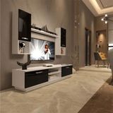 Decoraktiv EKO 5DAB Slm Dvd Beyaz Siyah Tv Ünitesi