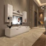 Decoraktiv EKO 5DAB Slm Std Parlak Beyaz Tv Ünitesi