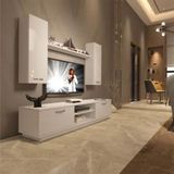 Decoraktiv EKO 5DB Mdf Dvd Parlak Beyaz Tv Ünitesi