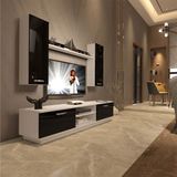 Decoraktiv EKO 5DB Slm Dvd Beyaz Siyah Tv Ünitesi
