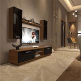 Decoraktiv EKO 5DB Slm Dvd Ceviz Siyah Tv Ünitesi