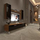 Decoraktiv EKO 5DB Slm Std Ceviz Beyaz Tv Ünitesi