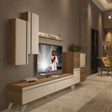 Decoraktiv Eko 6 Mdf Std Retro Tv Ünitesi Tv Sehpası - Pera Beyaz - Pera - Beyaz