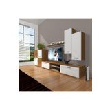 Decoraktiv Eko 6 SLM DVD Beyaz Siyah Tv Ünitesi