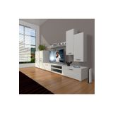 Decoraktiv Eko 6 SLM DVD Parlak Beyaz Tv Ünitesi