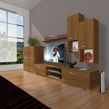 Decoraktiv Eko 6DA Mdf Dvd Naturel Ceviz Tv Sehpa Ünitesi