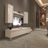 Decoraktiv Eko 7 Mdf Std Krom Ayaklı Parlak Beyaz Tv Sehpa Ünitesi