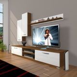 Decoraktiv Eko 7 SLM DVD Beyaz Ceviz Tv Ünitesi