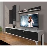 Decoraktiv Eko 7 SLM STD Retro Parlak Beyaz Tv Ünitesi