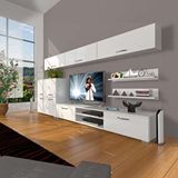 Decoraktiv Eko 8 SLM DVD Parlak Beyaz Tv Ünitesi