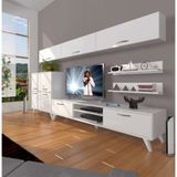 Decoraktiv Eko 8 SLM DVD Retro Ceviz Beyaz Tv Ünitesi