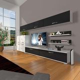Decoraktiv Eko 8 Slm Std Beyaz Siyah Tv Sehpa Ünitesi