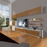 Decoraktiv Eko 8 SLM STD Ceviz Beyaz Tv Ünitesi